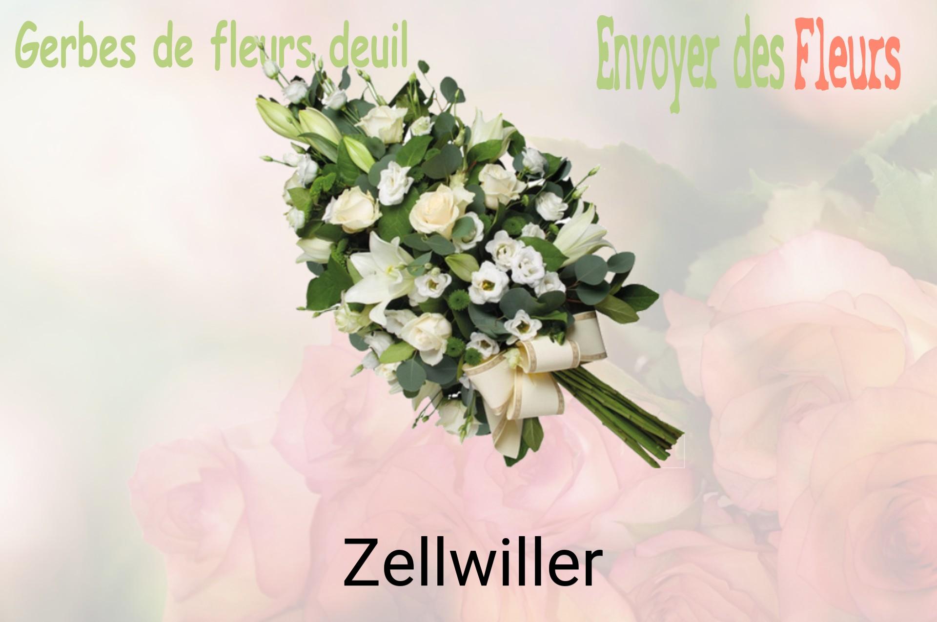 Gerbe de fleurs de deuil livrée à Zellwiller